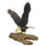 HAND CARVED WOODEN EAGLE BY TERRY WOLFF