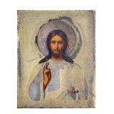 ANTIQUE ORTHODOX RUSSIAN ICON OF CHRIST