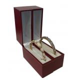 2- 14KT GOLD BANGLE BRACELETS , 1 OPAL & 1 CORAL