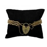 18KT YELLOW GOLD LINK BRACELET MARKED 750