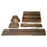 TIFFANY STUDIOS 'AMERICAN INDIAN' PATTERN DESK SET
