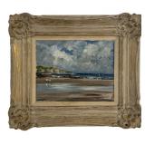 OIL / BOARD SGND A. G. FLEMING, 'FINISTERE BEACH,