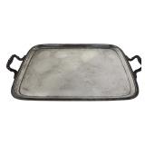 ENGLISH STERLING SILVER BUTLER'S TRAY, HALLMARKED