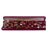 LG COLLECTION OF OVER 50 STICK PINS, SOME 14KT,