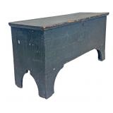 SMALL DARK GREEN 6 BOARD BLANKET CHEST