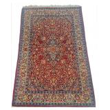 KASHAN AREA RUG, EXCELLENT CONDITION, 82' X 51'