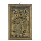 15THC. FRENCH NEEDLEWORK PANEL IN LONG STITCH  &