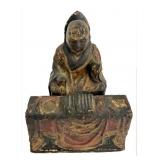 JAPANESE NICHIREN SHONIN BUDDHIST EDO PER. STATUE