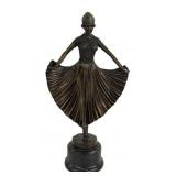 BRONZE OF DECO DANCER 22' X 11'