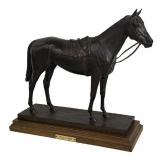 THOROUGH BRED RACE HORSE 'RUFFIAN, 1983' BRONZE