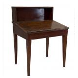 RED PAINTED LIFT LID COUNTRY HEPPLEWHITE DESK