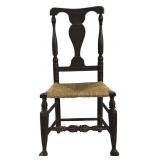 18THC. HUDSON VALLEY DUCK FOOT CHAIR, ORIGINAL
