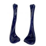 ELSA PERETTI BONE TIFFANY PRCELAIN CANDLESTICKS W/
