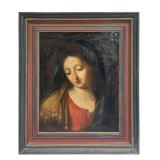 EARLY 19THC. OIL / CANVAS VIRGIN MARY, ITALIAN