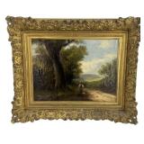 OIL / CANVAS K. F. SCHOLTZ, 1893 'COUNTRY ROAD'