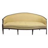 CONTEMPORARY SOFA W/ DOWN CUSHION & SPADE FEET