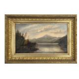 OIL / CANVAS MT. CHOCHURA & CHOCHURA LAKE, 19THC.