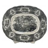 C. 1830 BLACK TRANSFER STAFFORDSHIRE PLATTER
