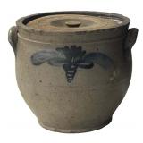 N. CLARK OVOID CROCK W/ MOOSE EAR DECORATION