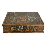17TH OR 18THC. WM & MARY MARQUETRY INLAID LACE BOX