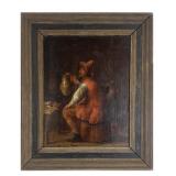 OIL/ PANEL, 17THC.  DAVID TENIERS OR FOLLOWER