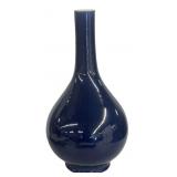 SACRIFICIAL BLUE GLAZED BOTTLE VASE, W/ APOCRYPHAL
