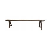 18TH OR 19THC. FRENCH FARMHOUSE TRESTLE BENCH