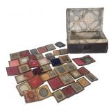 LEATHER BOUND BOX WITH EARLY DAGS & AMBROTYPES