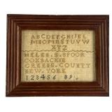 HELEN SPOOR,COXSACKIE, GREENE CO. NY "ABC" SAMPLER