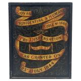 19THC. ODDFELLOWS LODGE DOUBLE SIDED SIGN