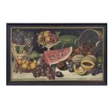 19THC. AMERICAN SCHOOL OIL / CANVAS STILL LIFE OF