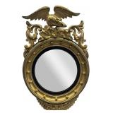 C. 1810 EAGLE CRESTED CONVEX MIRROR