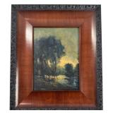 TONALIST OIL / BOARD SGND LOWER LEFT INDISTINCTLY