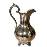 AMERICAN COIN SILVER WATER PITCHER BY JLW RETAILED