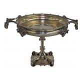 MID 19THC NEOCLASSICAL SILVER PEDESTAL CENTERPIECE