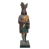 19THC. TOBACCONIST FIGURE IN OLD SURFACE