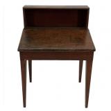 RED PAINTED LIFT LID COUNTRY HEPPLEWHITE DESK