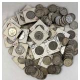 91 FRANKLIN 1/2 DOLLARS & 15- 1964 KENNEDY 1/2