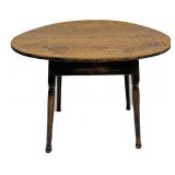 BUTTON FOOT SPLAY LEG TAP TABLE W/ 2 BOARD TOP