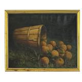 OIL / CANVAS AMERICAN SCHOOL 19THC. STILL LIFE