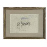 DRAWING & WATERCOLOR ATTRIB. TO G.B. BEIWASCHI