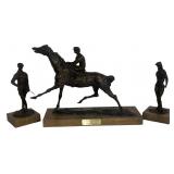LEROY NEIMAN BRONZE "HORSE RACING SUITE" # 36/ 100