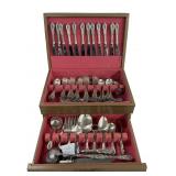 STERLING SILVER FLATWARE BY WALLACE SERV. FOR 16