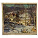 OIL / CANVAS SIGNED WILLIAM LESTER STEVENS , N.A.