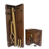 SMITH, BECK & BECK MICROSCOPE & BRASS TELESCOPE