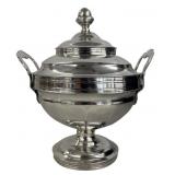 AMERICAN SILVER SUGAR POT STAMPED MERICK Y H