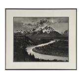 PHOTOGRAPHIC PRINT BY ANSEL ADAMS "THE SNAKE