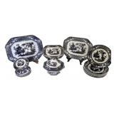 GROUP OF "COREAN " PATTERN MULBERRY IRONSTONE