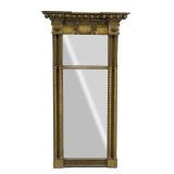 FEDERAL 2 PANEL LOOKING GLASS WITH ORIGINAL GLASS
