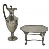 NEO CLASSICAL  SHEFFIELD CLARET JUG & PLATEAU
